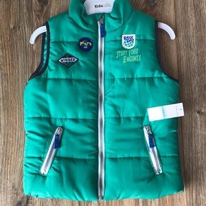 NWT Boys Green Vest
